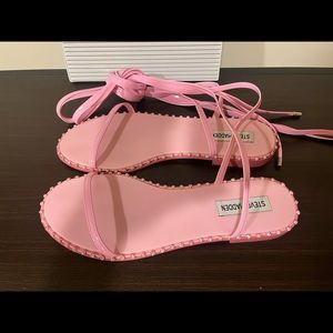 Steve Madden Avielle pink lace up sandal